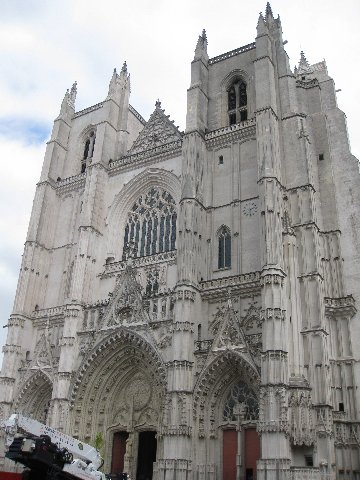 The cathedral in Nantes