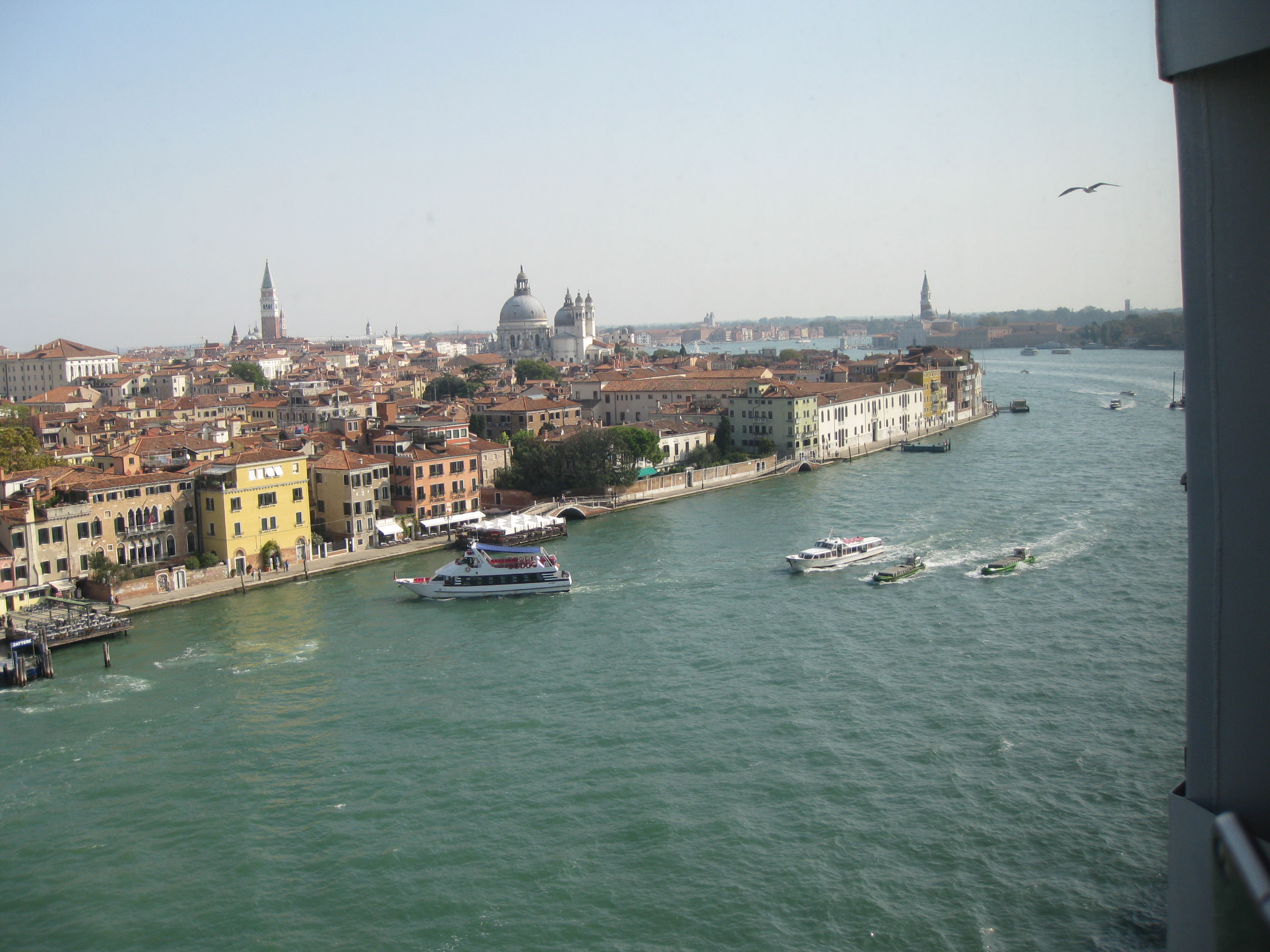 The view of Venice from our balconey.