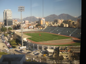 The view from the club room at the hotel where we have breakfast
