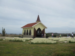 The church was tiny.