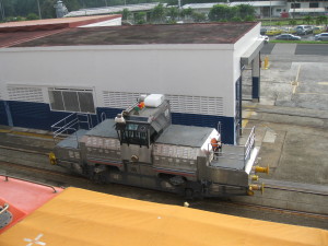 This is the equipment  that pulled us through the canal.