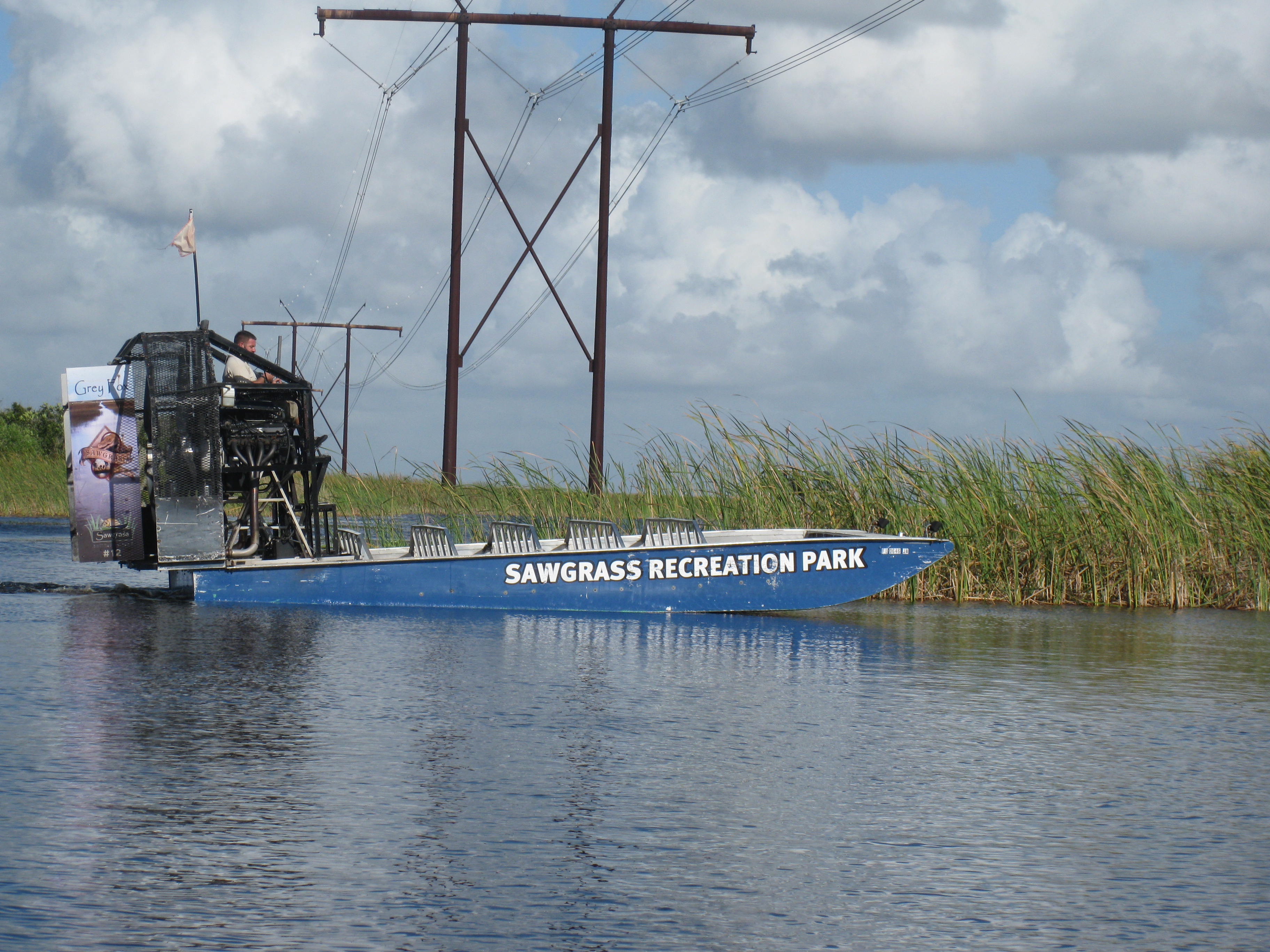 This is what our boat looked like.  It was fun skimming across the water.